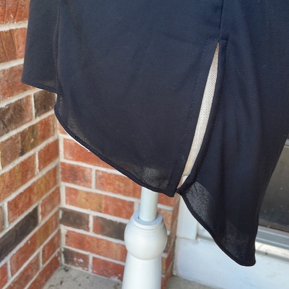 BCBG MAXAZRIA Black Peek A Boo‎ Shoulder Top - Picture 8 of 10